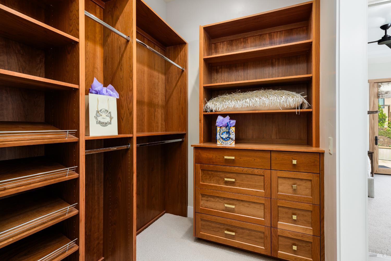 1335 Wikiup Drive Santa Rosa, CA 95403 - Photo 33 of 48 a view of walk in closet with clothes and shoes