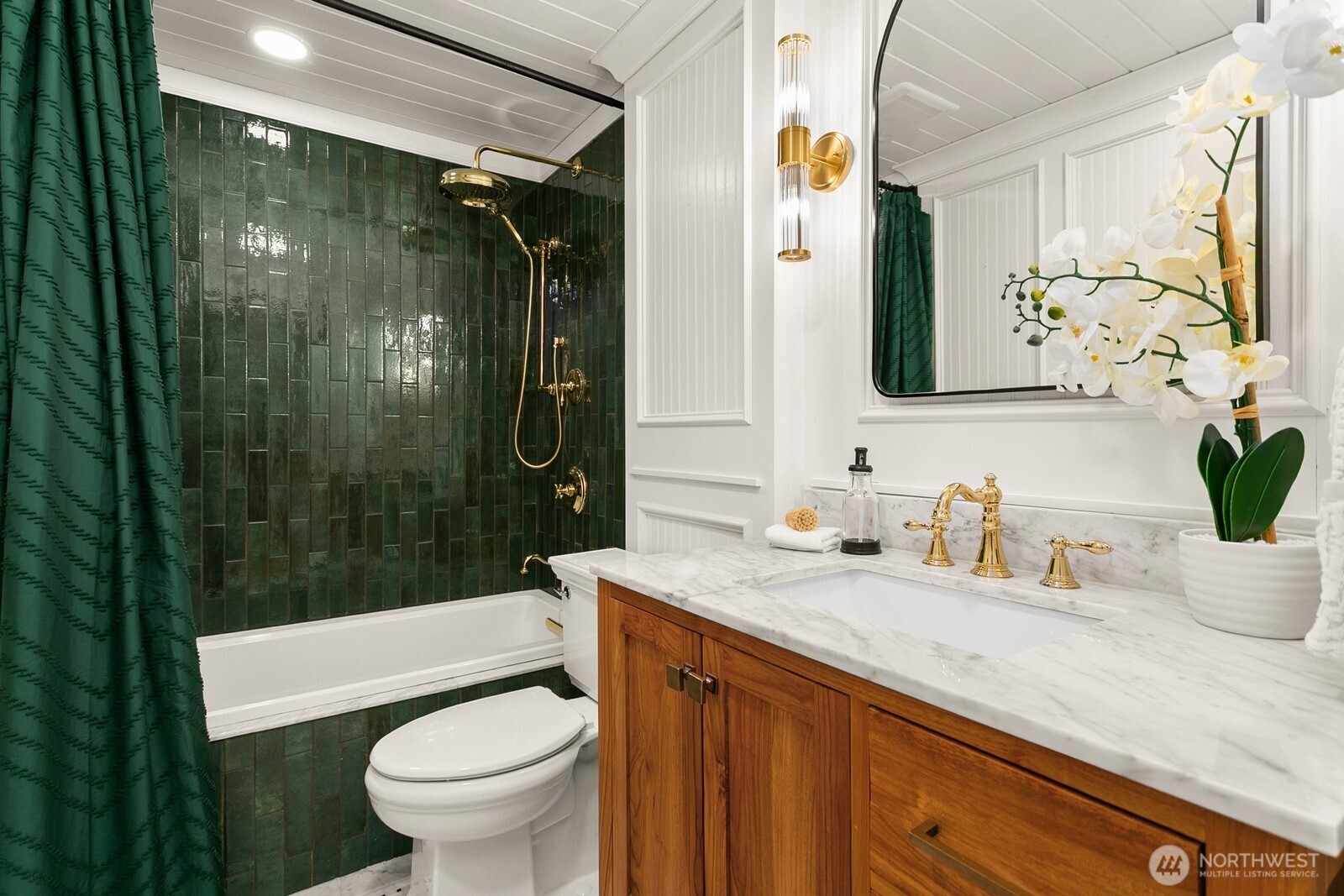 20008 101st Place Northeast Bothell, WA 98011 - Photo 16 of 23 a bathroom with a granite countertop sink toilet and shower