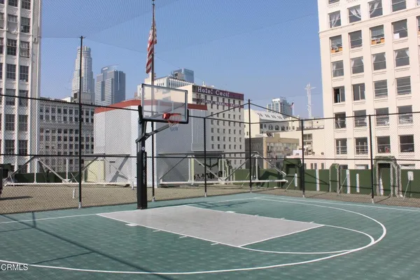 a view of outdoor space with seating area