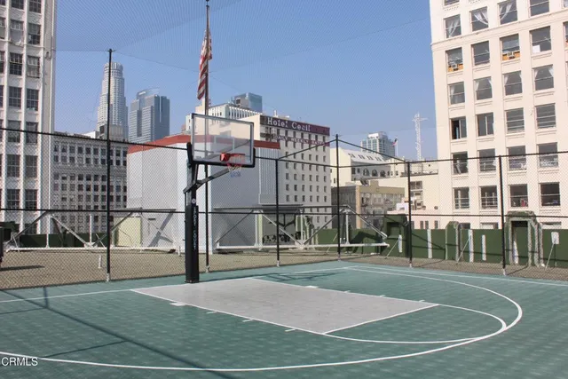 a view of outdoor space with seating area