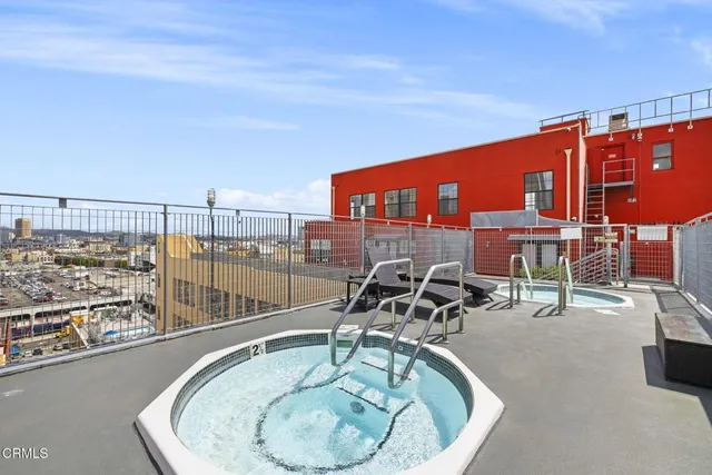 a view of a terrace with chairs