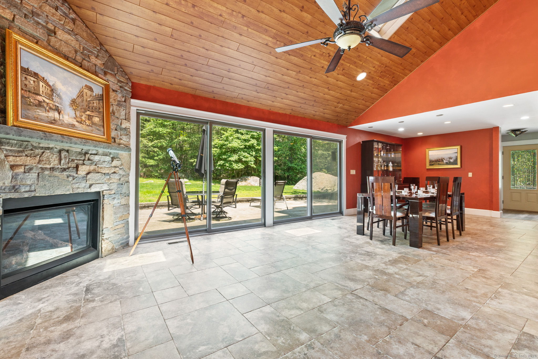 254 Haley Road Groton, CT 06355 - Photo 15 of 40 a view of a livingroom with furniture and a fireplace