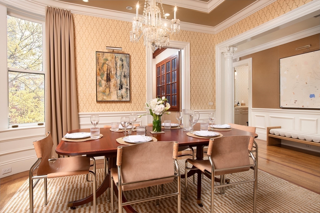 304 Commonwealth Avenue, Unit PH Boston, MA 02115 - Photo 8 of 42 a dining room with furniture and window