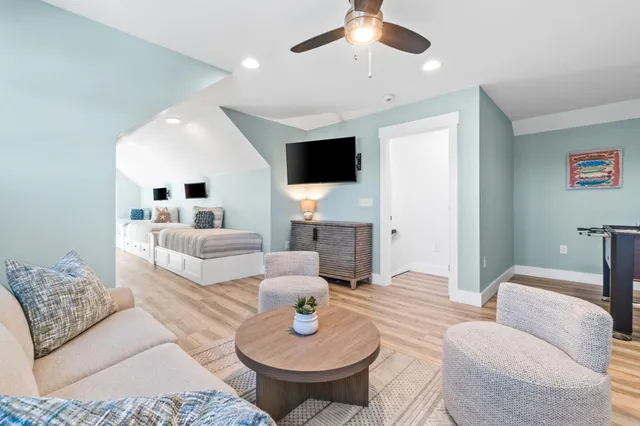 an aerial view of a city with lots of residential buildings