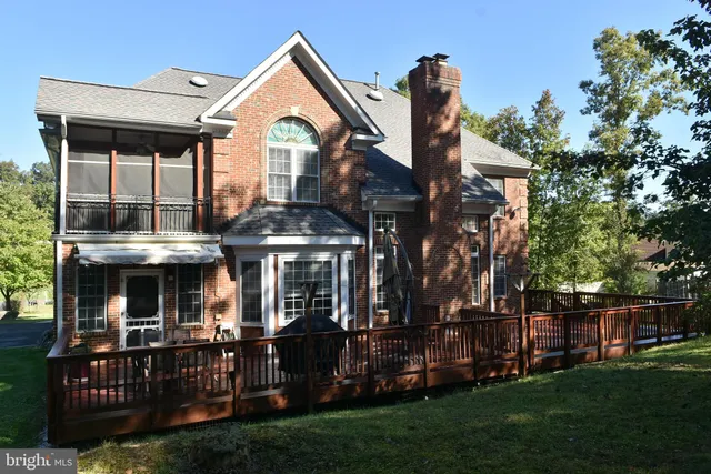 a view of a house with a deck