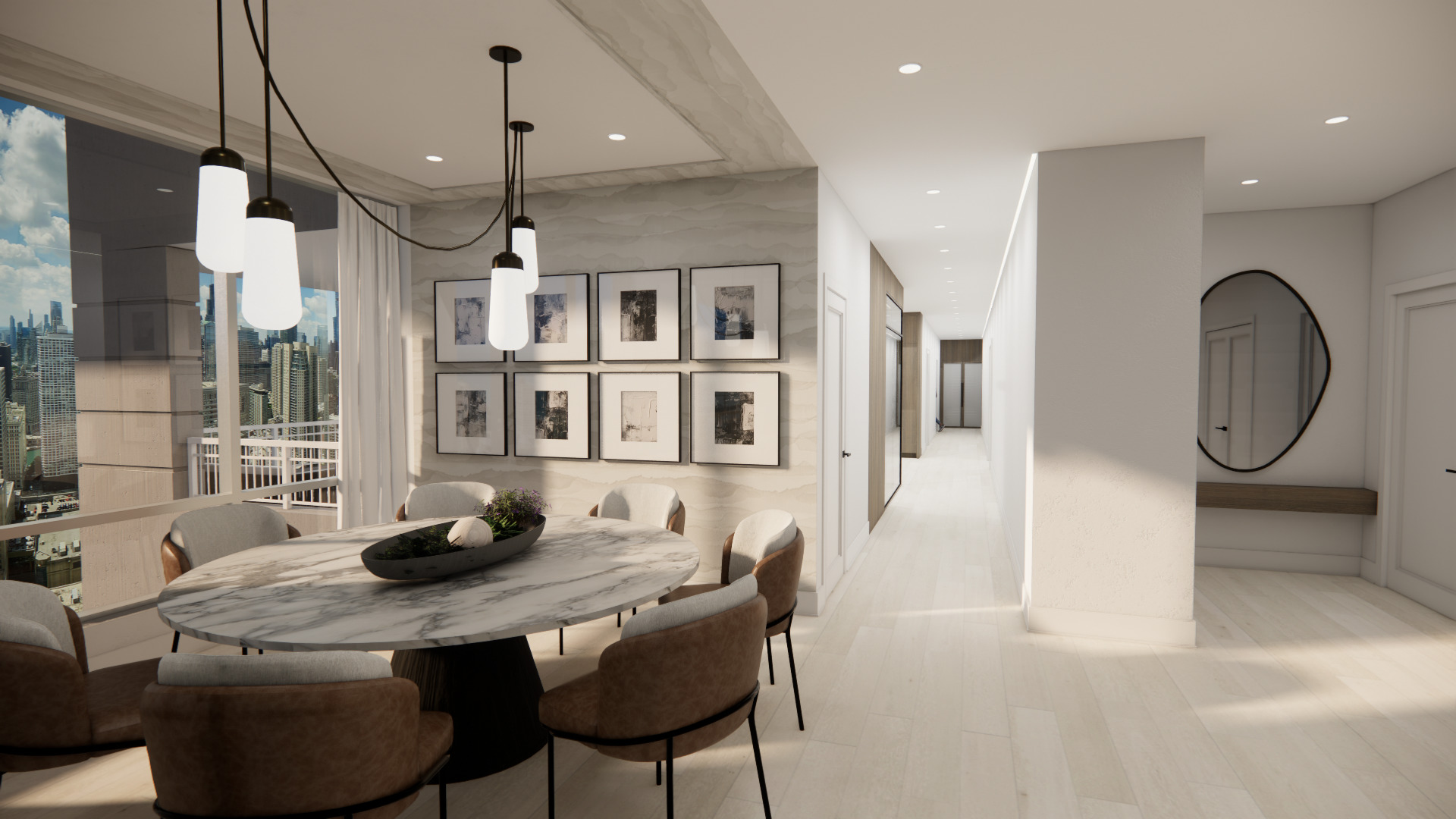 55 East Erie Street, Unit 5201 Chicago, IL 60611 - Photo 5 of 23 a dining room with furniture and window