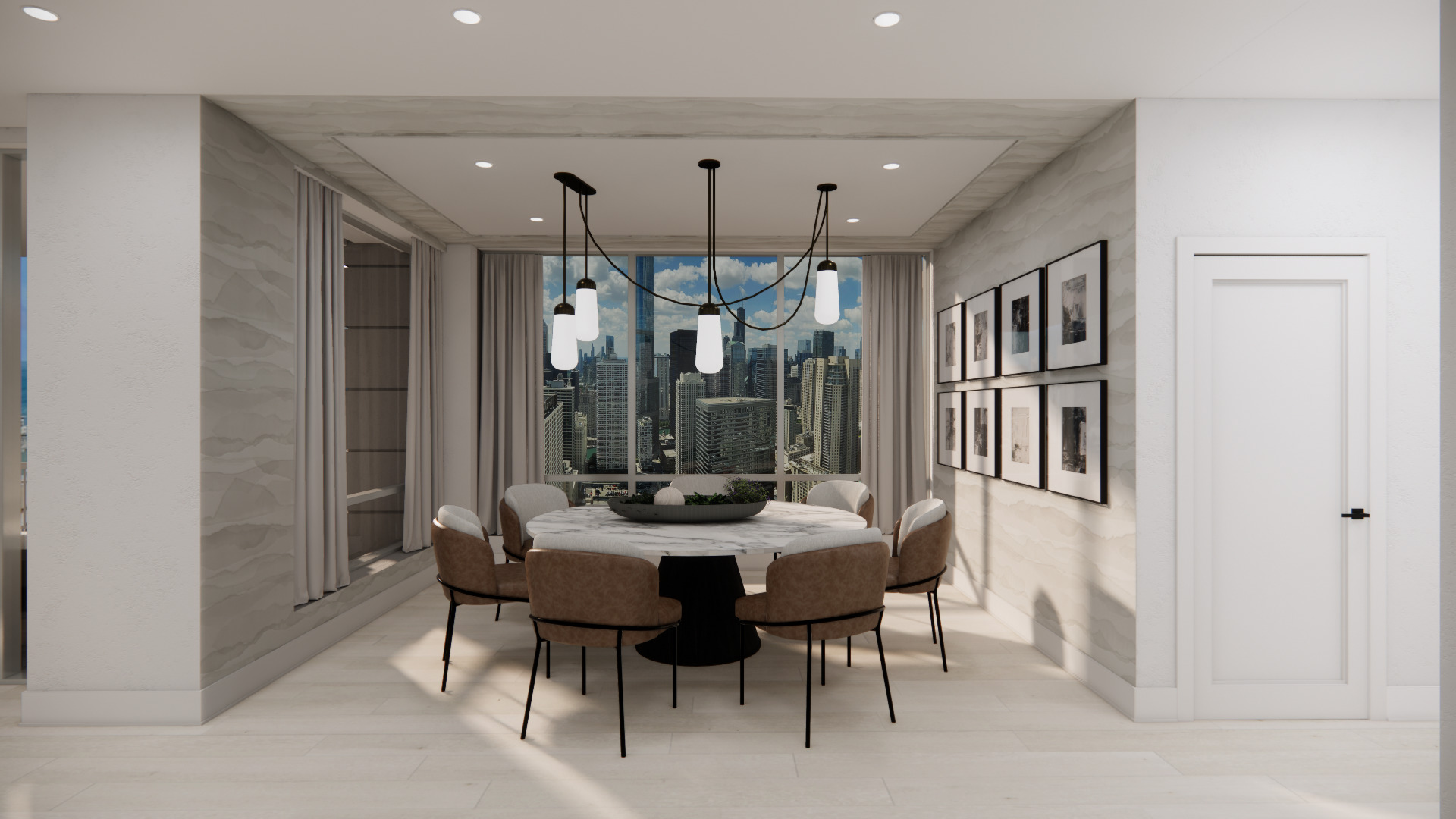 55 East Erie Street, Unit 5201 Chicago, IL 60611 - Photo 6 of 23 a view of a dining room with furniture