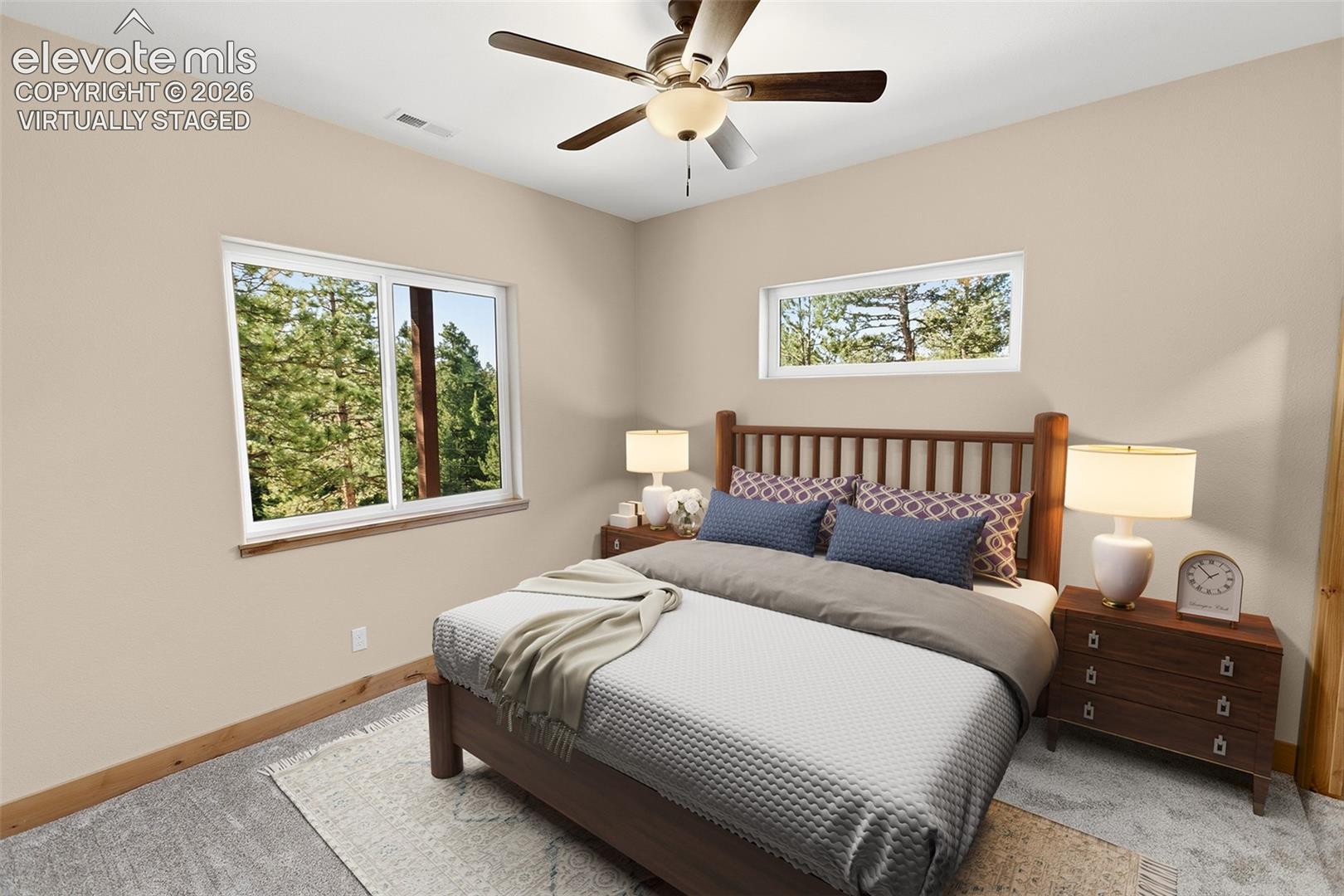 748 Pinewood Road Florissant, CO 80816 - Photo 20 of 37 Lower Level Bedroom 3 - Virtually Staged