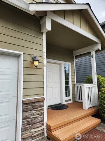 a view of front door and porch