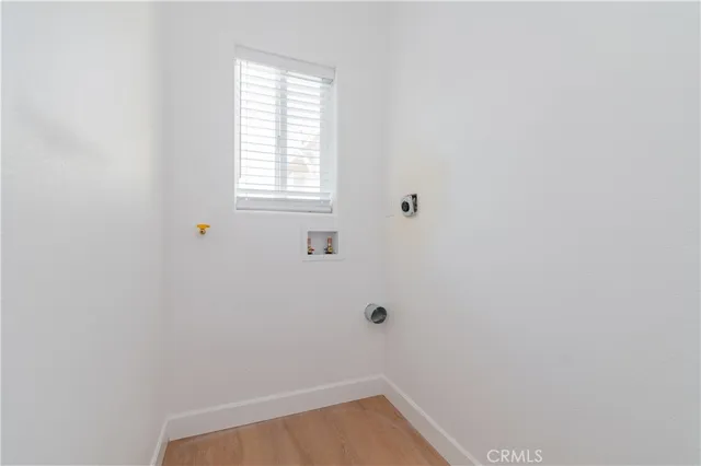 a view of a small space with window