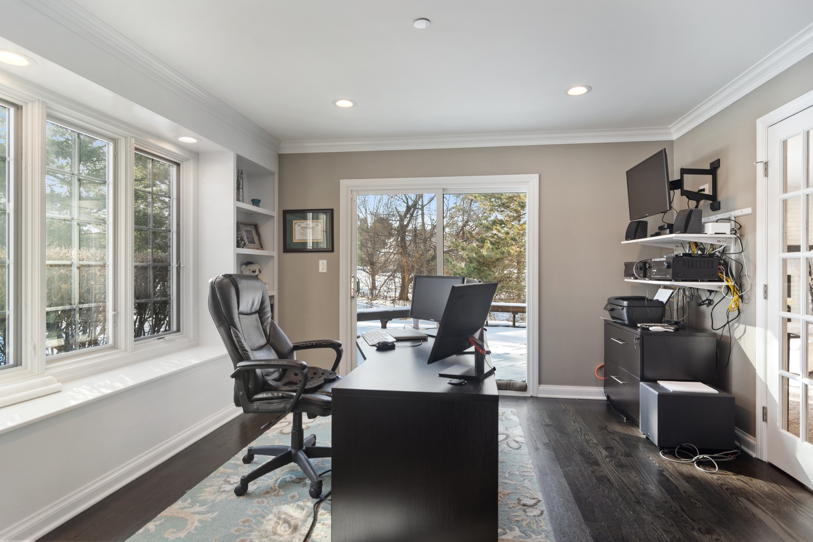 6238 Pine Tree Drive Long Grove, IL 60047 - Photo 12 of 28 a view of a workspace with furniture and a window