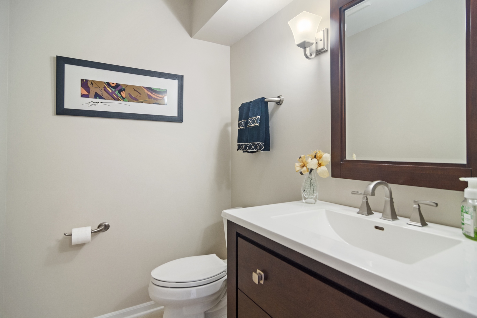 6238 Pine Tree Drive Long Grove, IL 60047 - Photo 14 of 28 a bathroom with a sink a toilet and mirror