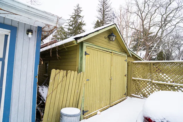 a view of outdoor space and a parking space