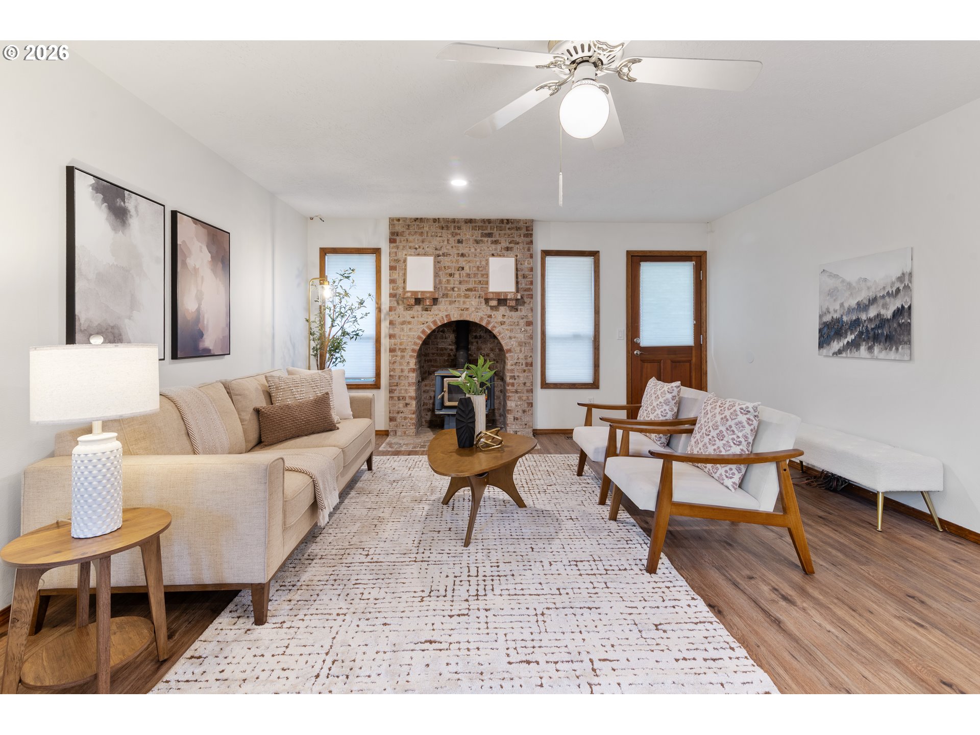 2730 Northeast Roberts Avenue Gresham, OR 97030 - Photo 17 of 43 a living room with furniture and wooden floor