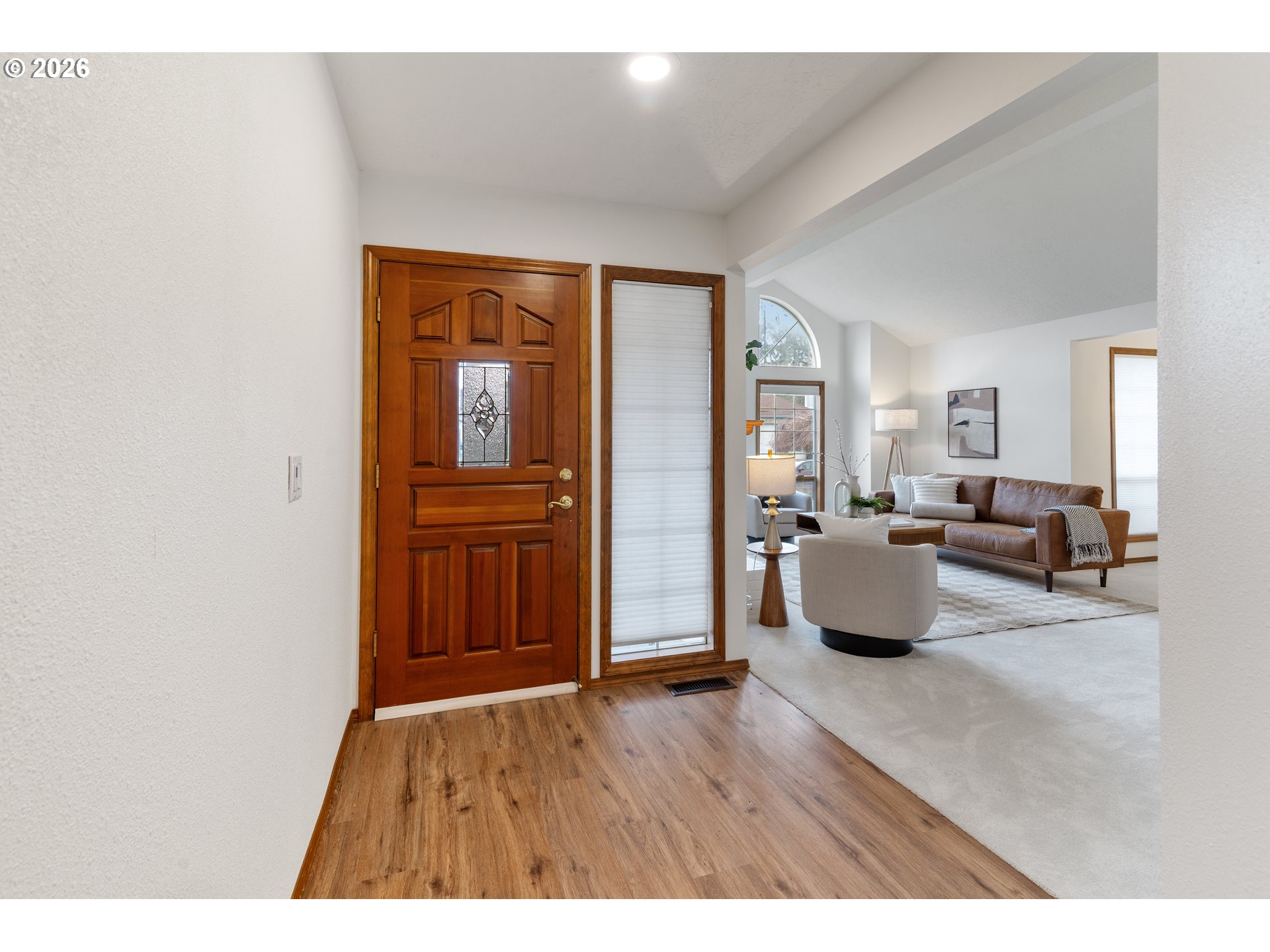 2730 Northeast Roberts Avenue Gresham, OR 97030 - Photo 4 of 43 a living room with furniture and wooden floor