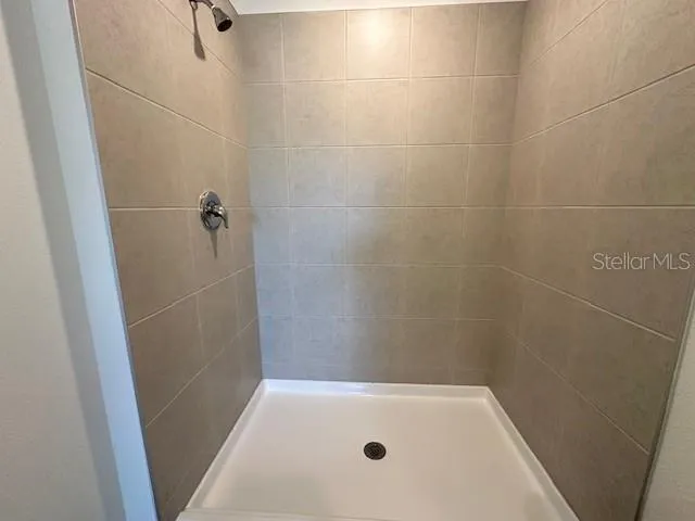 a bathroom with a tub