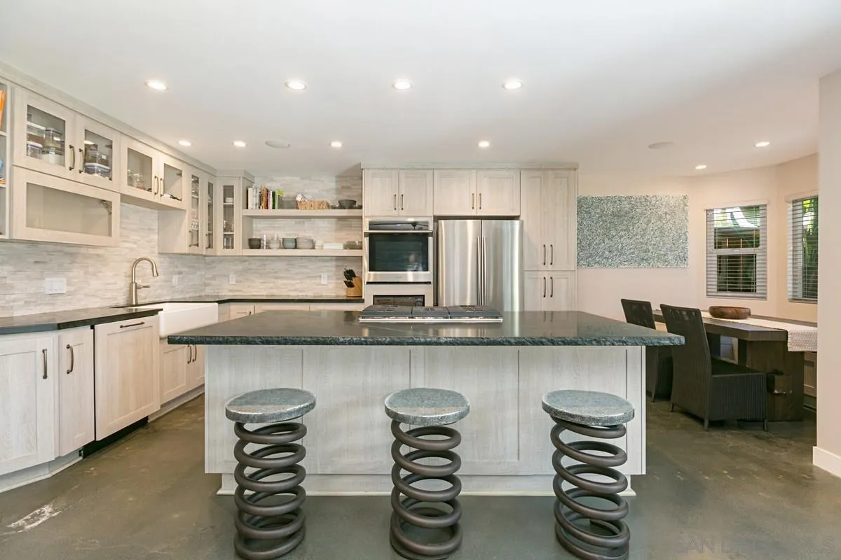450 Summer View Circle Encinitas, CA 92024 - Photo 9 of 30 a kitchen with stainless steel appliances granite countertop a sink and a stove