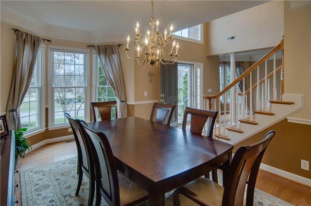 2988 Polo Club Road Nashville, TN 37221 - Photo 4 of 20 Dining Room with bay windows and hardwood floors