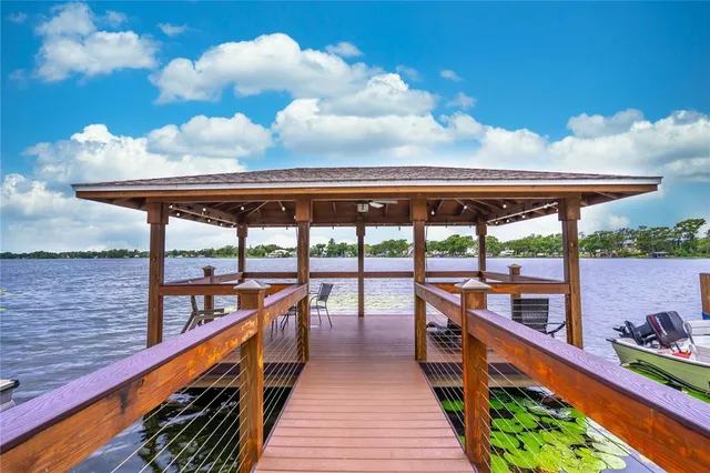 a view of a terrace with skyline
