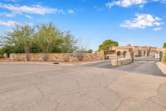 a view of a building with a street