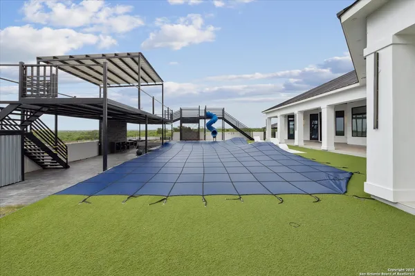 a view of a city with an ocean view