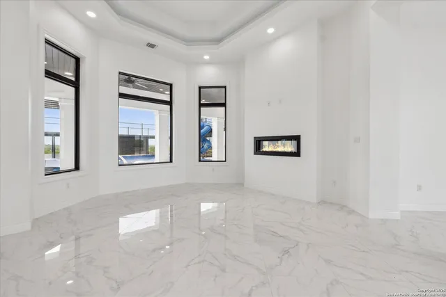 a view of an empty room