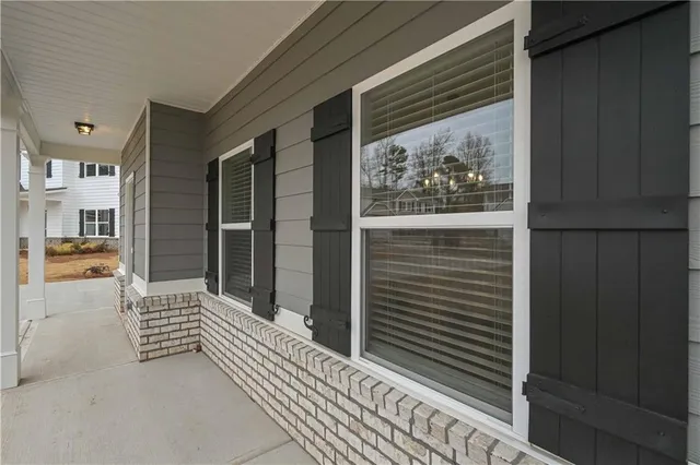 a view of a door of the house