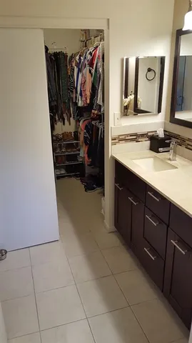 view of water heater room