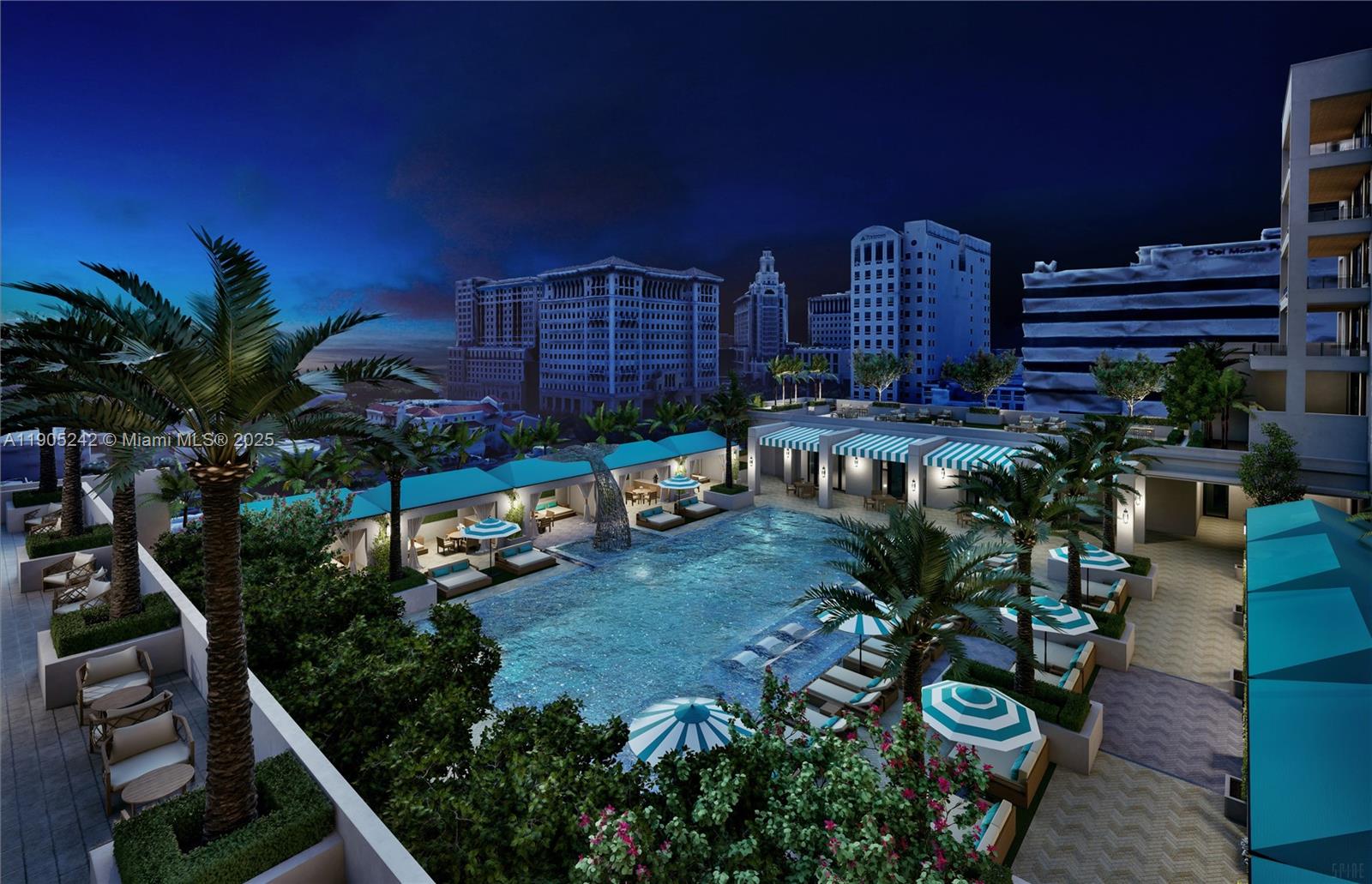 2601 Salzedo Street, Unit 32 Coral Gables, FL 33134 - Photo 21 of 23 a view of a chairs and table in a backyard