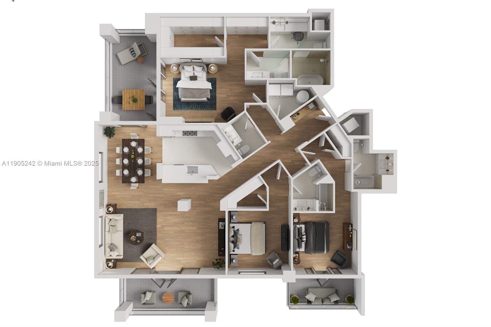 2601 Salzedo Street, Unit 32 Coral Gables, FL 33134 - Photo 23 of 23 a view of a kitchen with living room and furniture