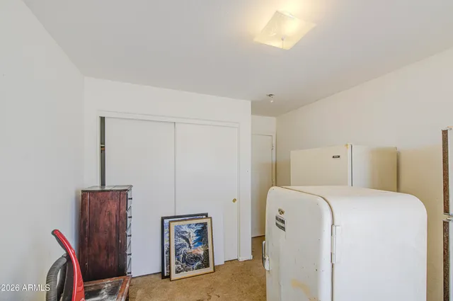 a view of a large body of water and mountain