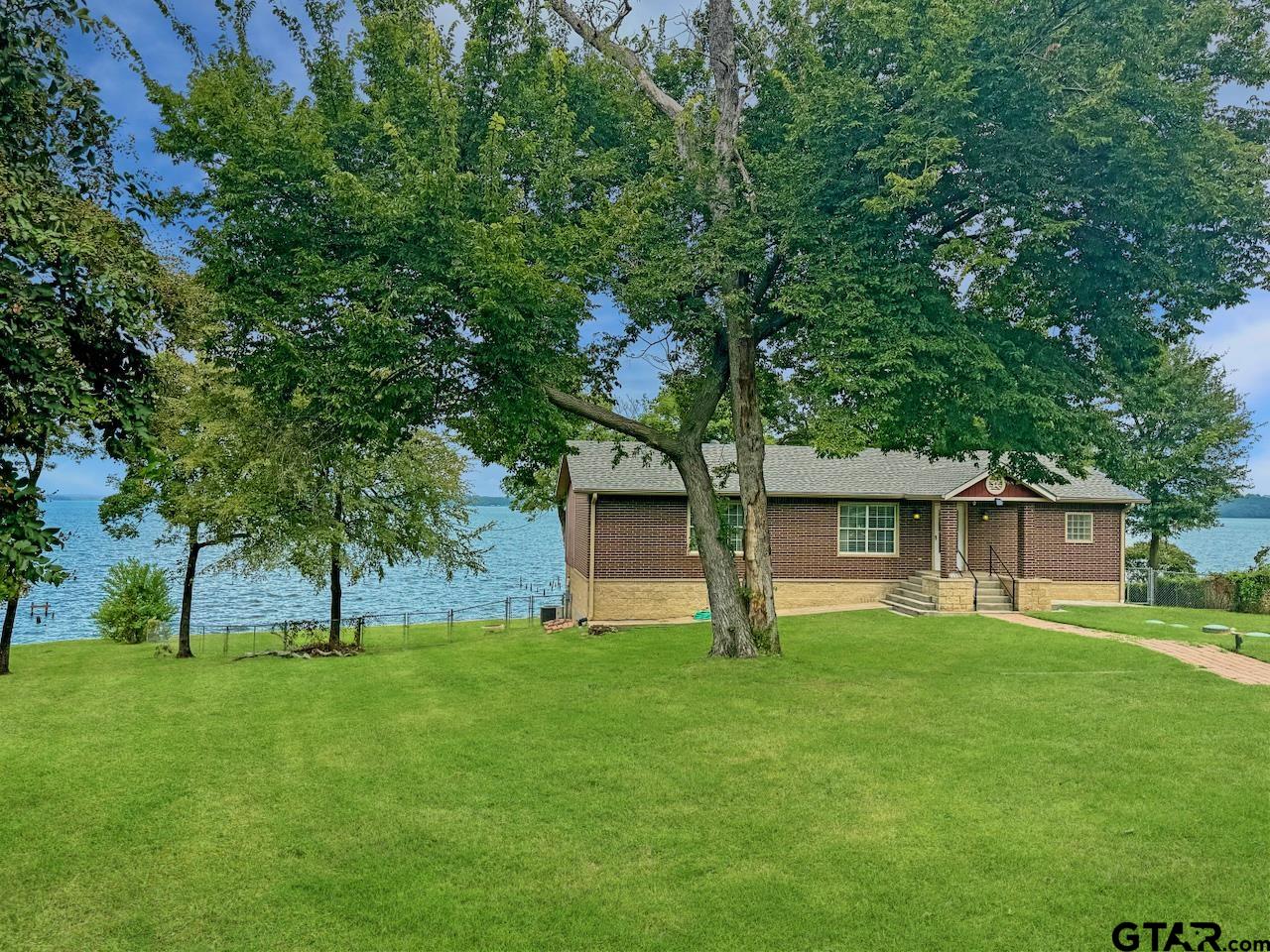 a house view with a garden space
