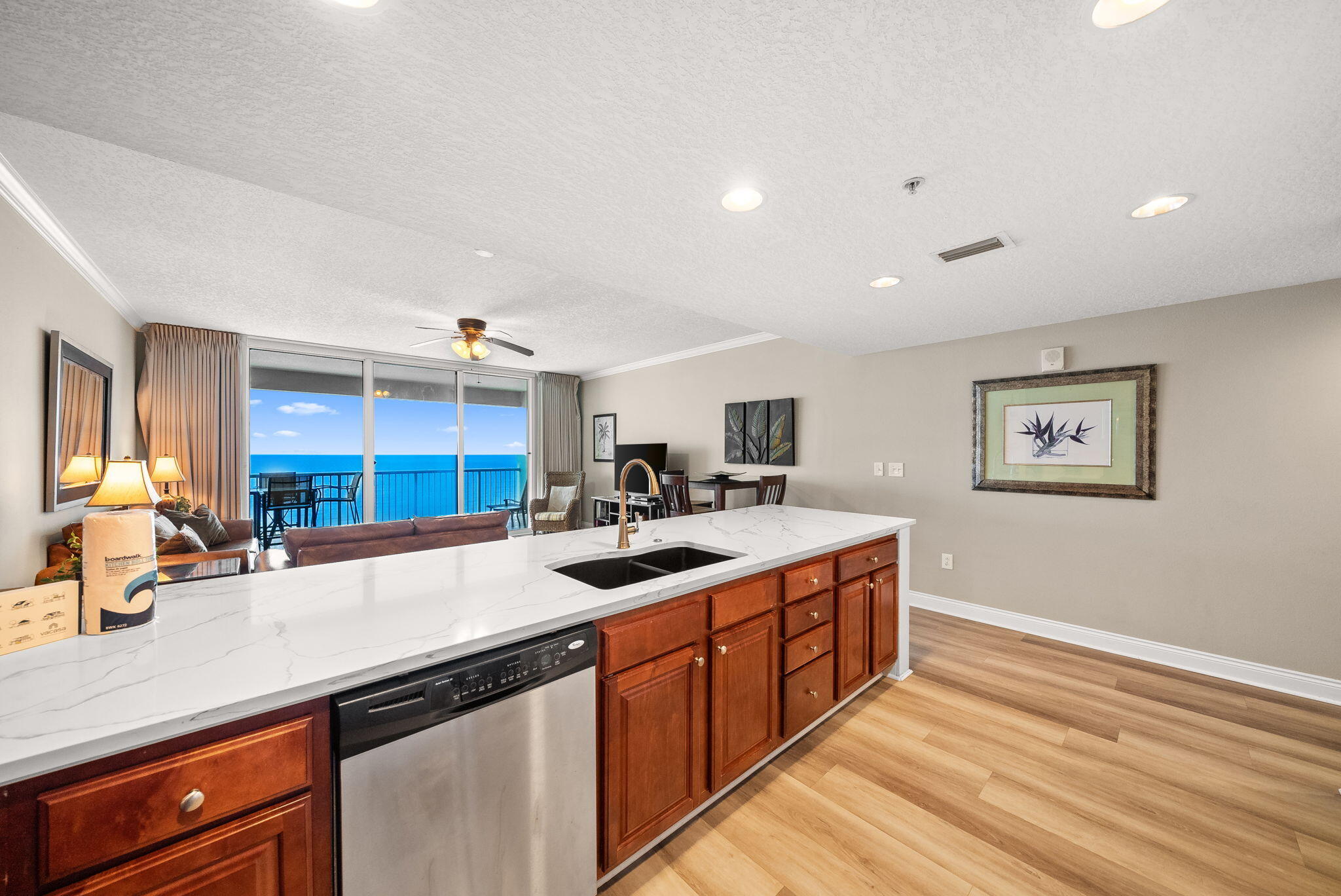 17281 Front Beach Road, Unit 1304 Panama City Beach, FL 32413 - Photo 13 of 36 Kitchen with a View