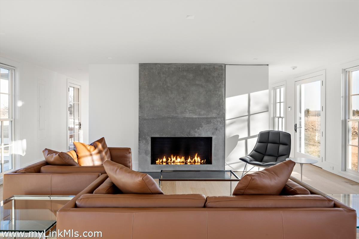 146 Quenames Road Chilmark, MA 02535 - Photo 20 of 77 Gas Cement Fireplace built by Isaac Taylor