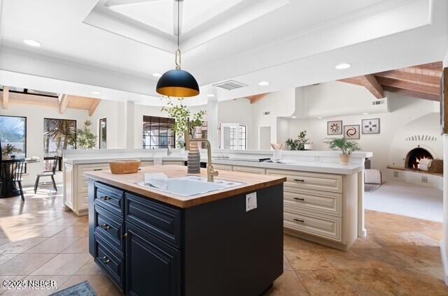 991 College Canyon Road Solvang, CA 93463 - Photo 13 of 29 991 College Cyn kitchen twds family room