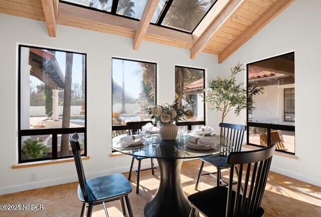 991 College Canyon Road Solvang, CA 93463 - Photo 18 of 29 991 COllege Cyn breakfast room with skyl