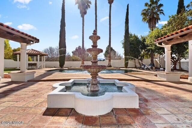 991 College Canyon Road Solvang, CA 93463 - Photo 5 of 29 991 College Cyn courtyard fountain w pol