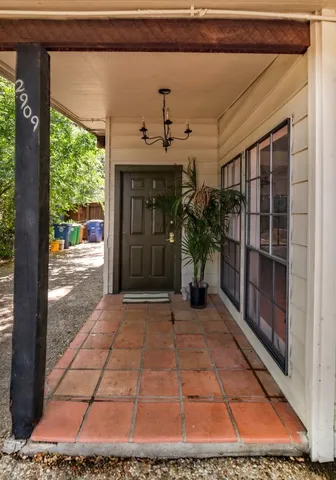 a view of a entryway door of the house