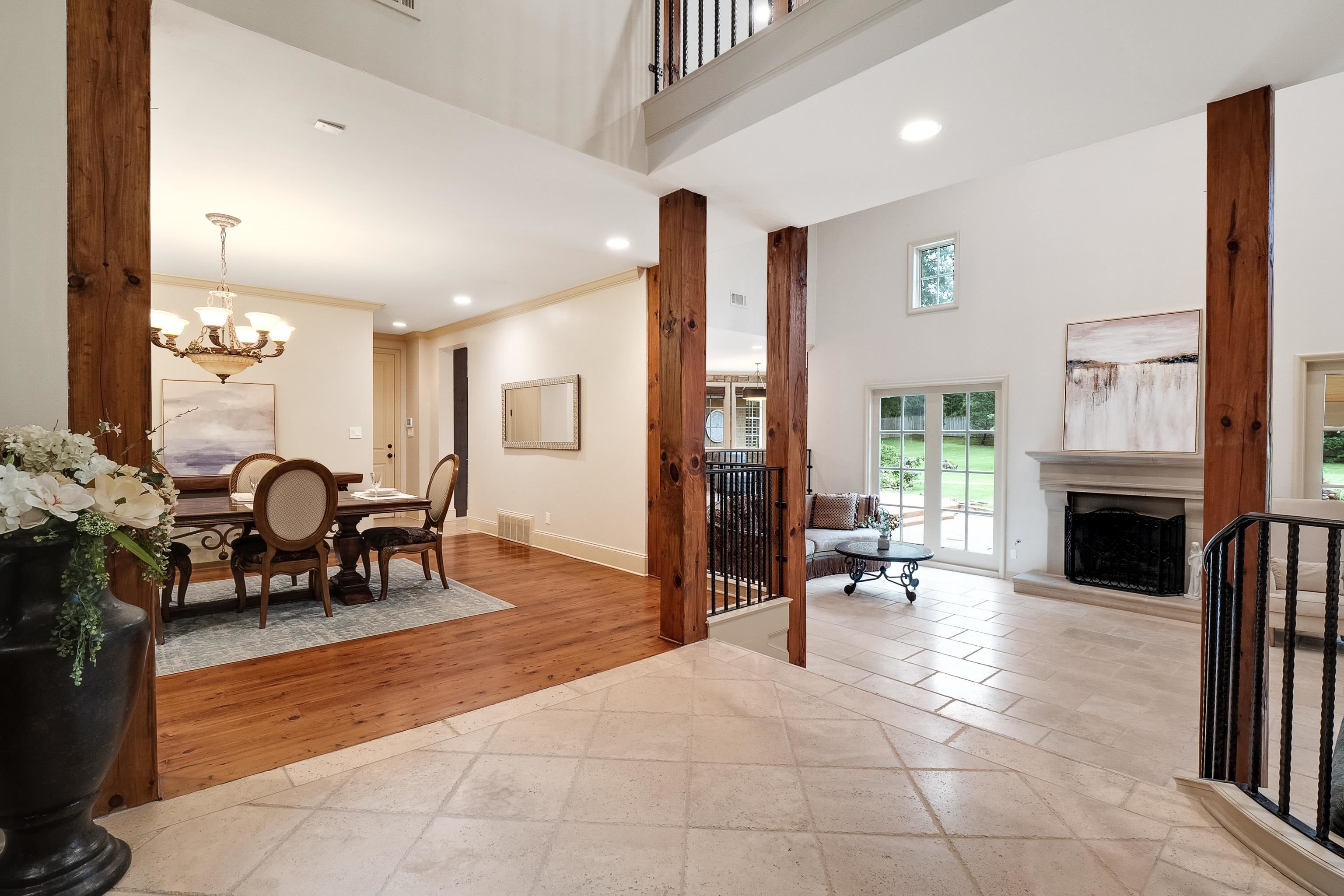 5720 Shady Grove Road Memphis, TN 38120 - Photo 5 of 40 a living room with furniture and a fireplace