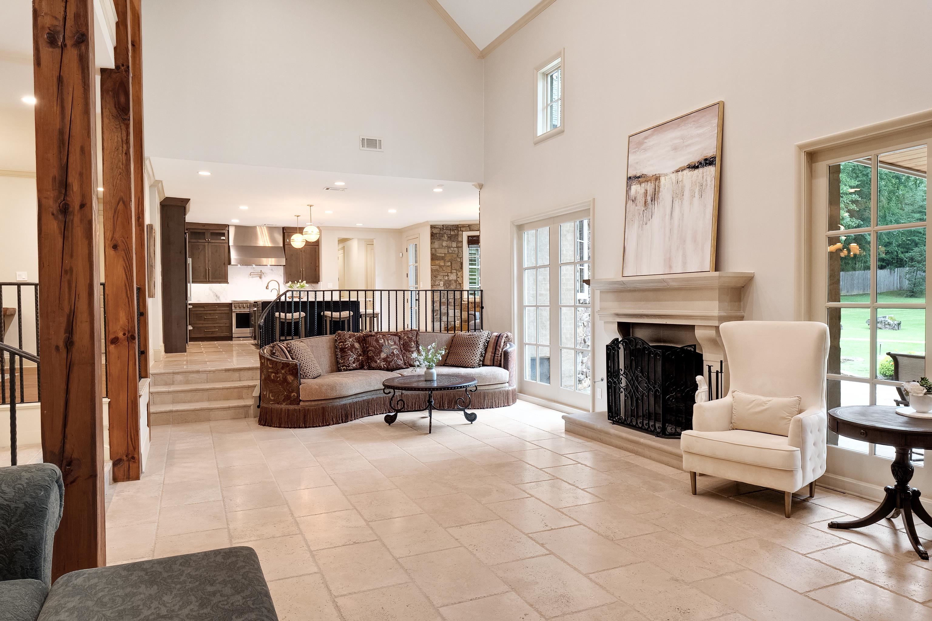 5720 Shady Grove Road Memphis, TN 38120 - Photo 8 of 40 a living room with furniture and a fireplace