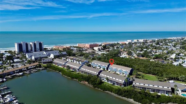a view of a city with ocean view