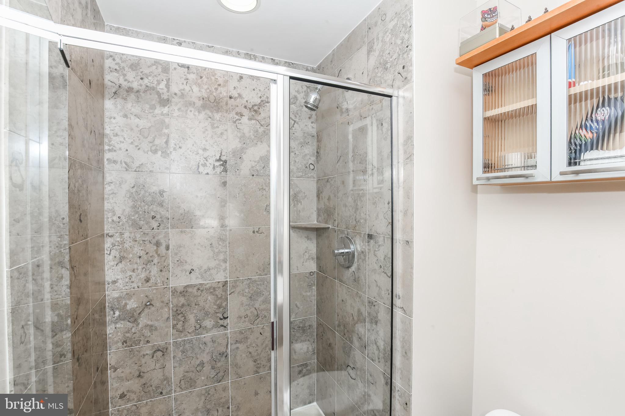 2421 18th Street Northwest, Unit 302 Washington, DC 20009 - Photo 22 of 30 a bathroom with a shower and a window