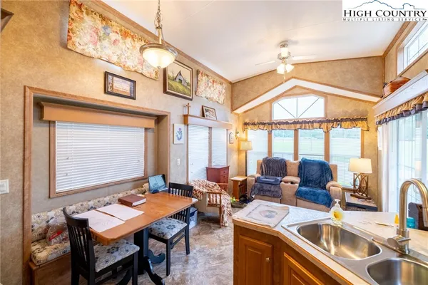 a outdoor space with furniture