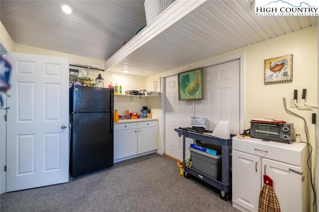 a room with storage and utility