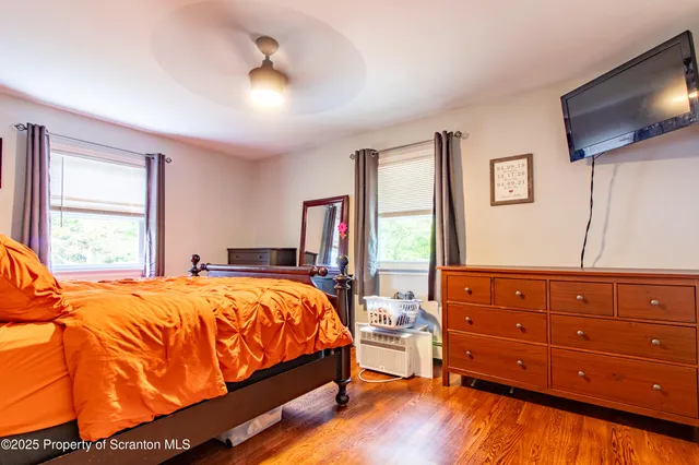 front view of a house with a patio