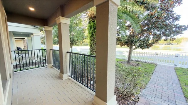 a view of a porch