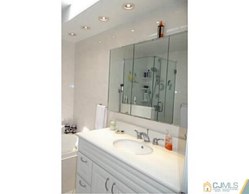 3403 Springbrook Drive Edison, NJ 08820 - Photo 23 of 24 a bathroom with a sink and a mirror