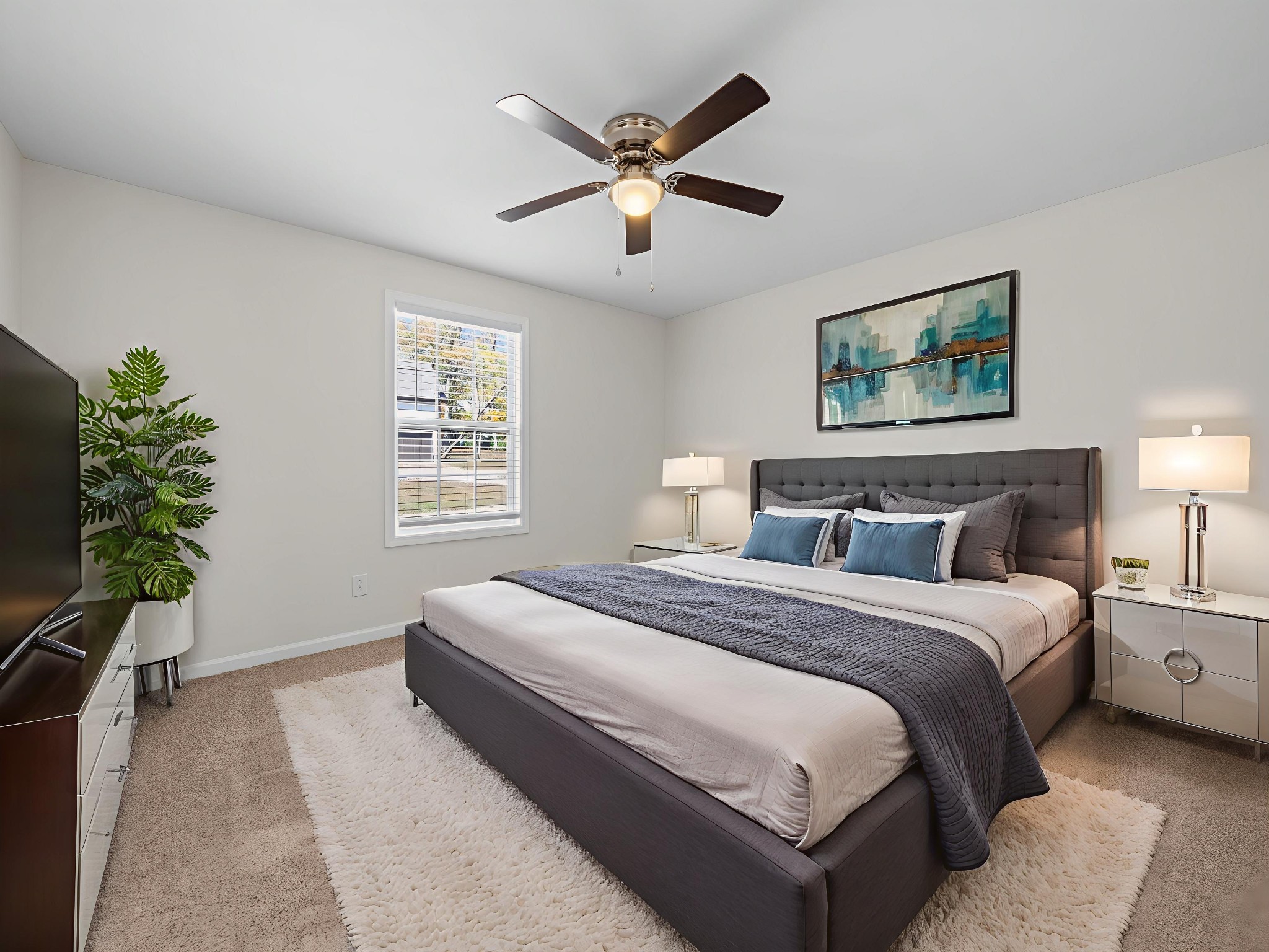 4413 Taylor Road Springfield, TN 37172 - Photo 13 of 28 a bedroom with a bed and window