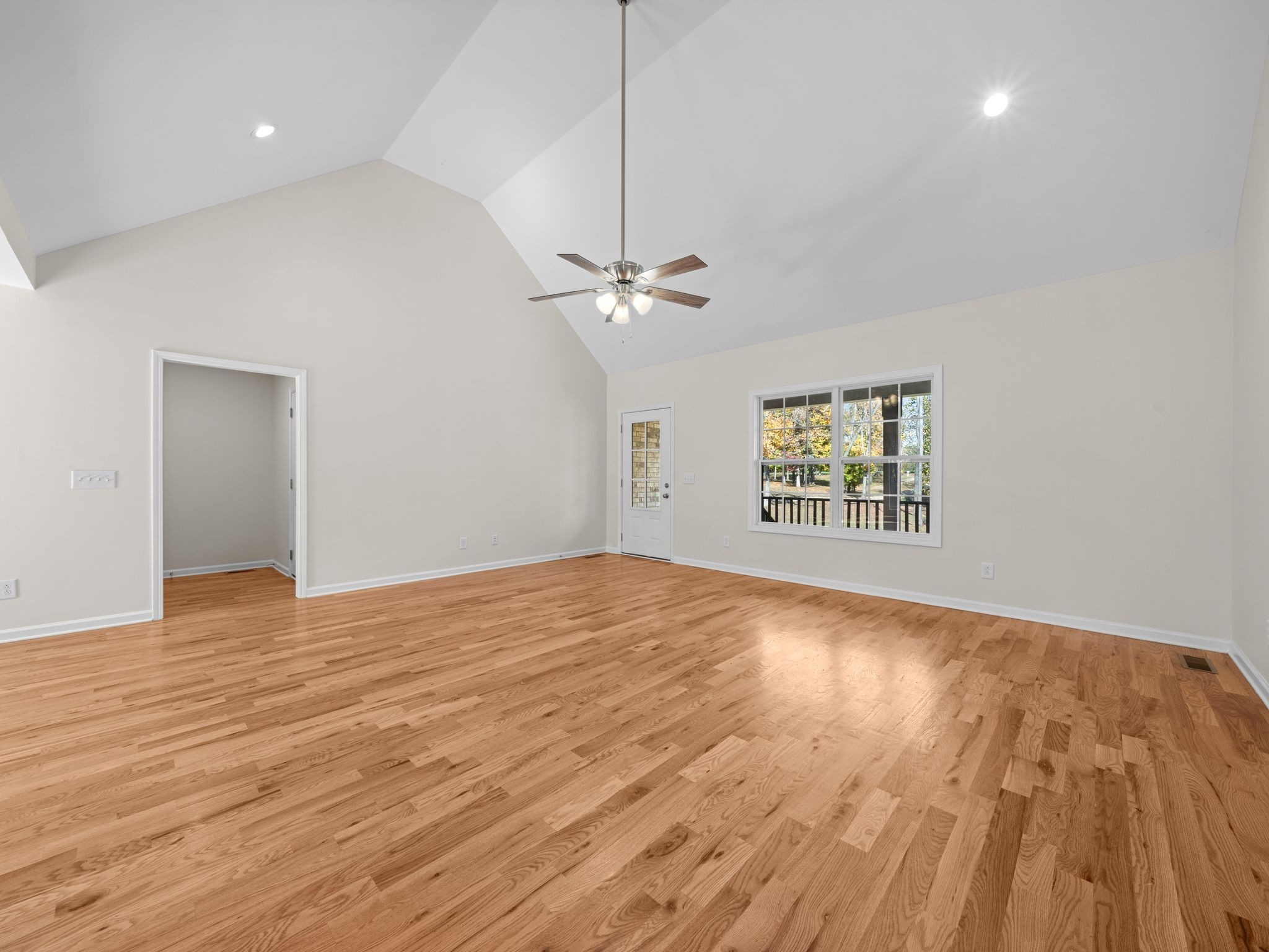 4413 Taylor Road Springfield, TN 37172 - Photo 5 of 28 a view of a livingroom with a ceiling fan and wooden floor