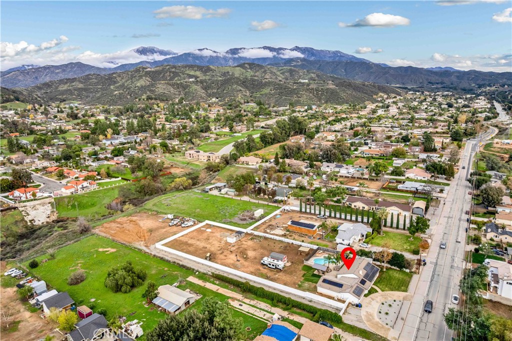 35716 Wildwood Canyon Road Yucaipa, CA 92399 - Photo 57 of 57 an aerial view of residential houses with outdoor space and street view